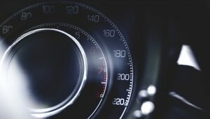 Familienautos Schild Geschwindigkeit